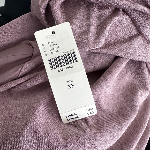 Anthropologie Mauve One-Shoulder Midi Dress - Picture 4 of 5